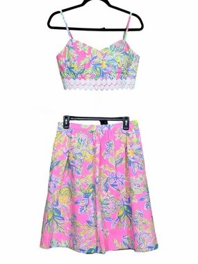 Lilly Pulitzer Everina Skirt Set | Squeeze the Day | Size 8